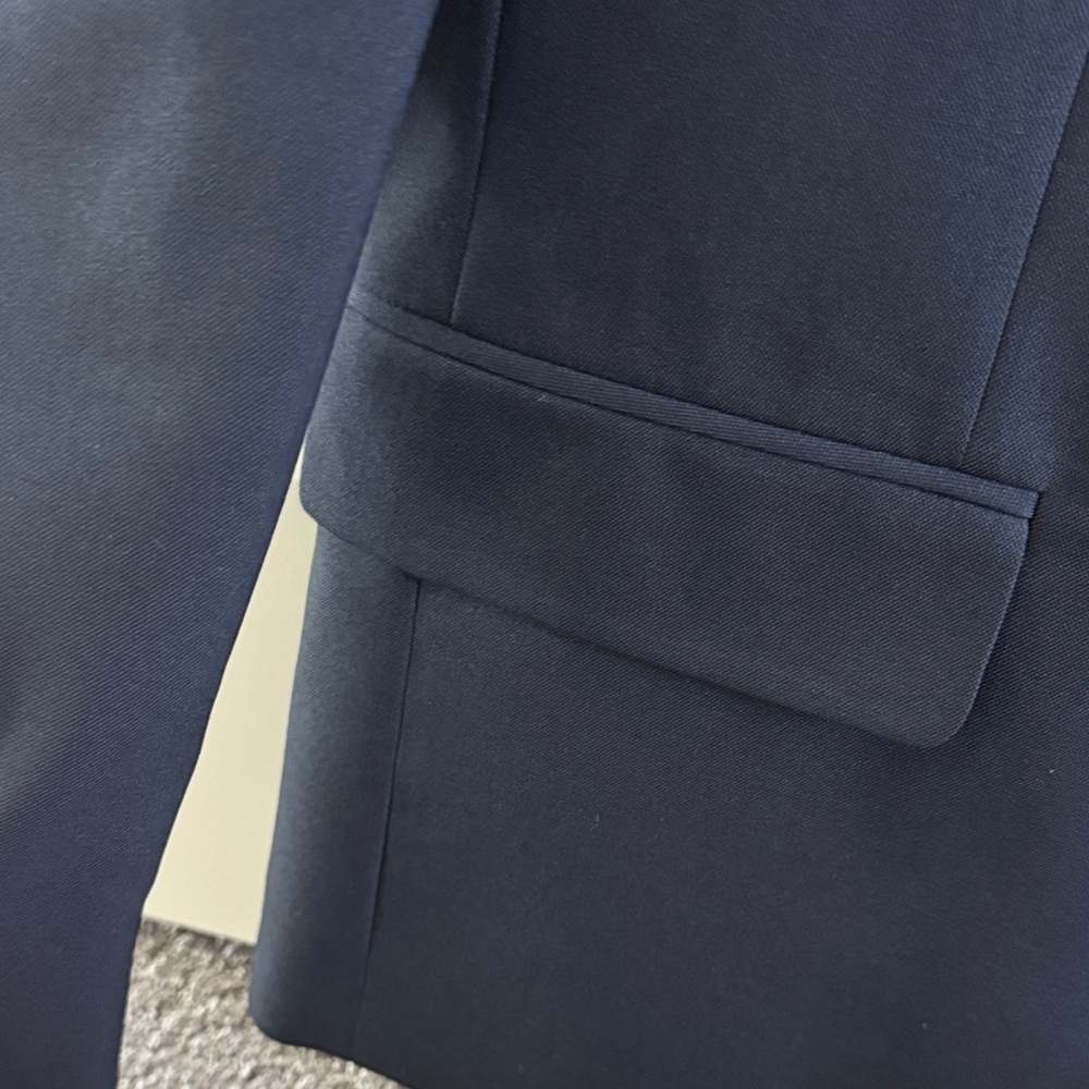 Men's Classic Navy Suit Jacket Slim Fit Blazer - Picture 3 of 6